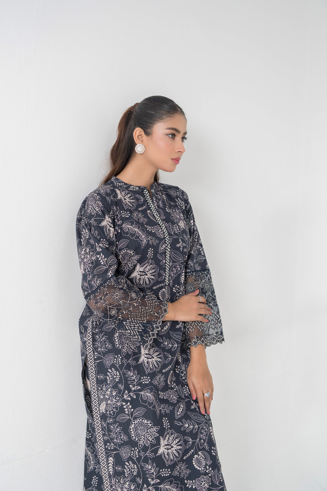 Blake 2Pc - Printed Khaddar Dress