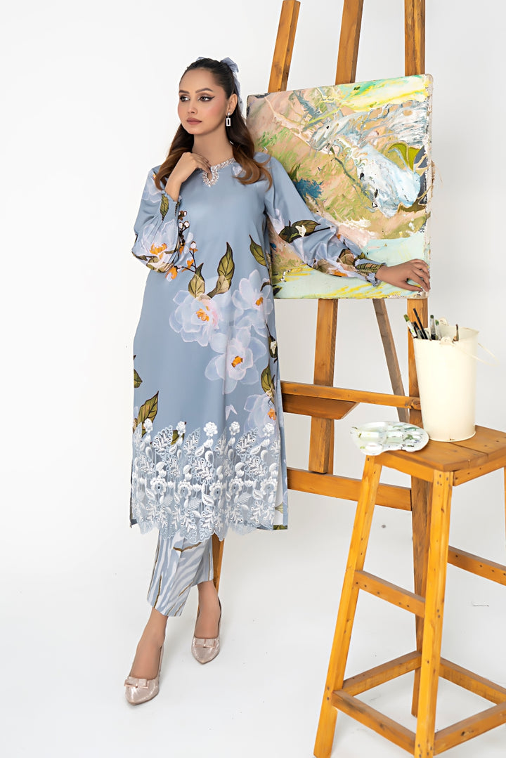 Kefi 2Pc - Printed Khaddar Dress