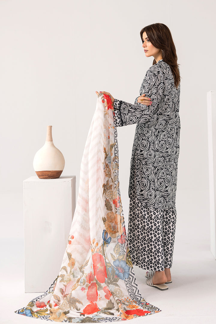Luna Noir- Printed Luxury Pret(3Pcs)
