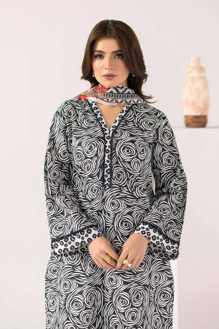 Luna Noir- Printed Luxury Pret(3Pcs)