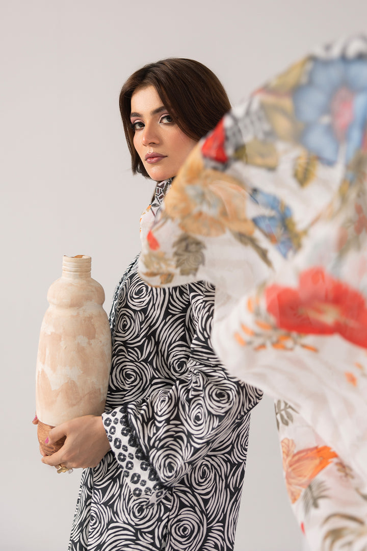 Luna Noir- Printed Luxury Pret(3Pcs)