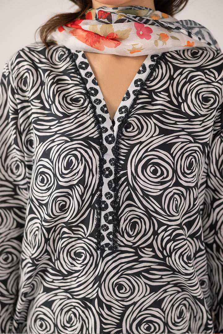 Luna Noir- Printed Luxury Pret(3Pcs)