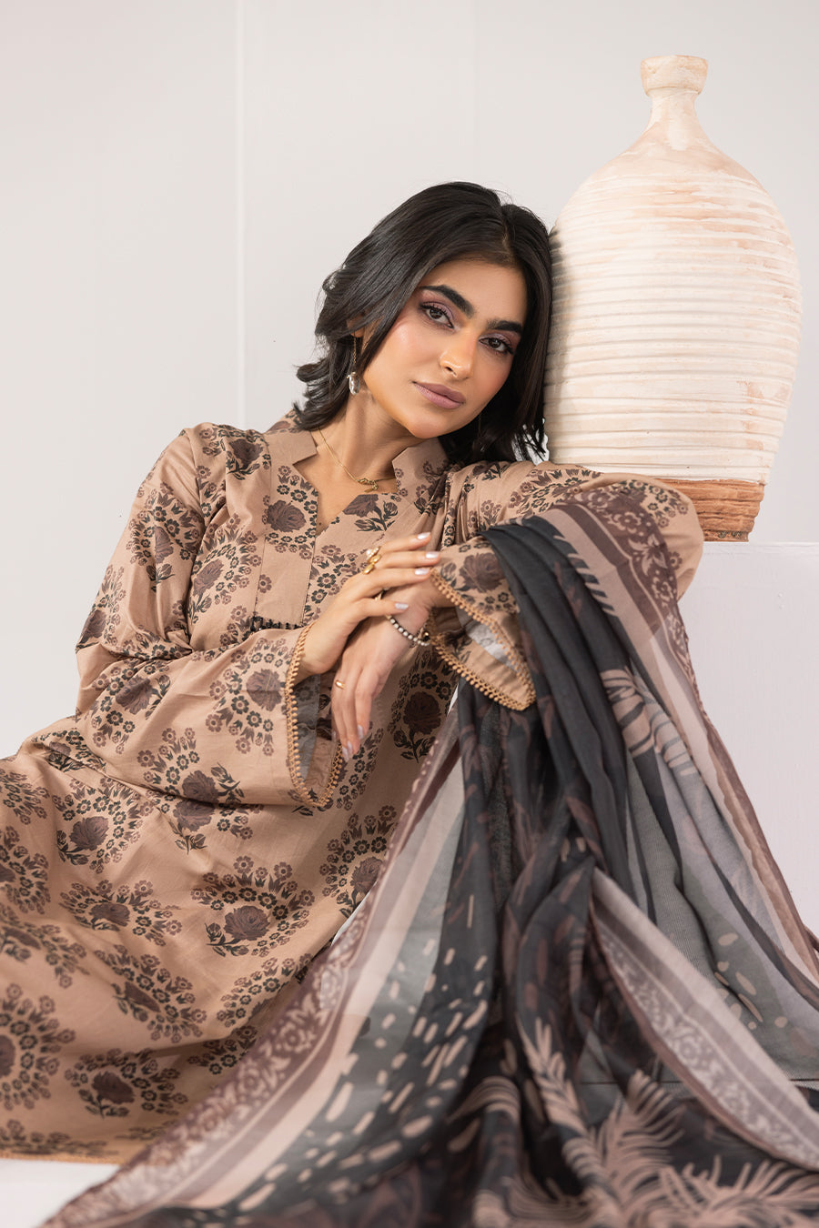 Mystic Waves-Printed Luxury Pret(3Pcs)