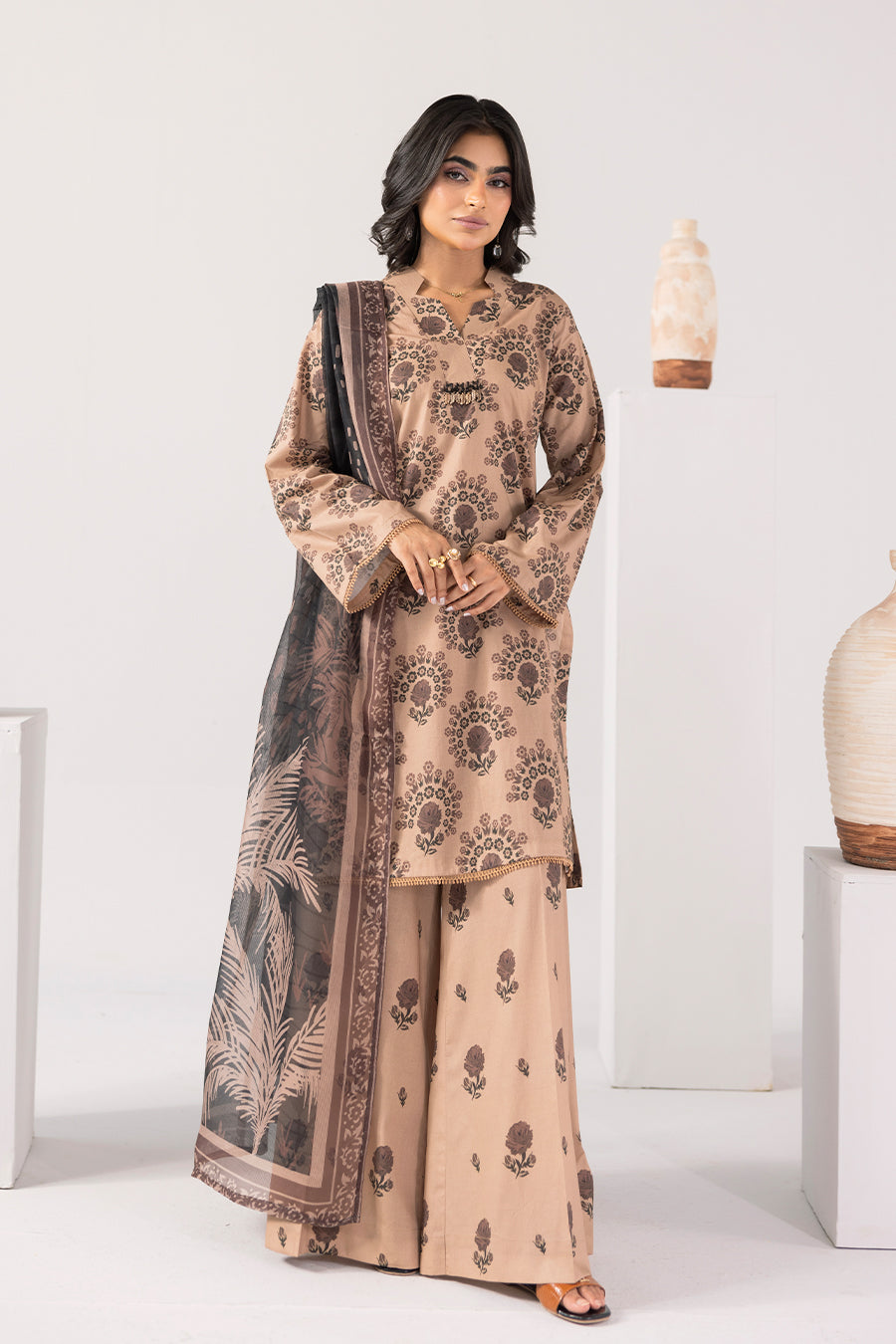 Mystic Waves-Printed Luxury Pret(3Pcs)
