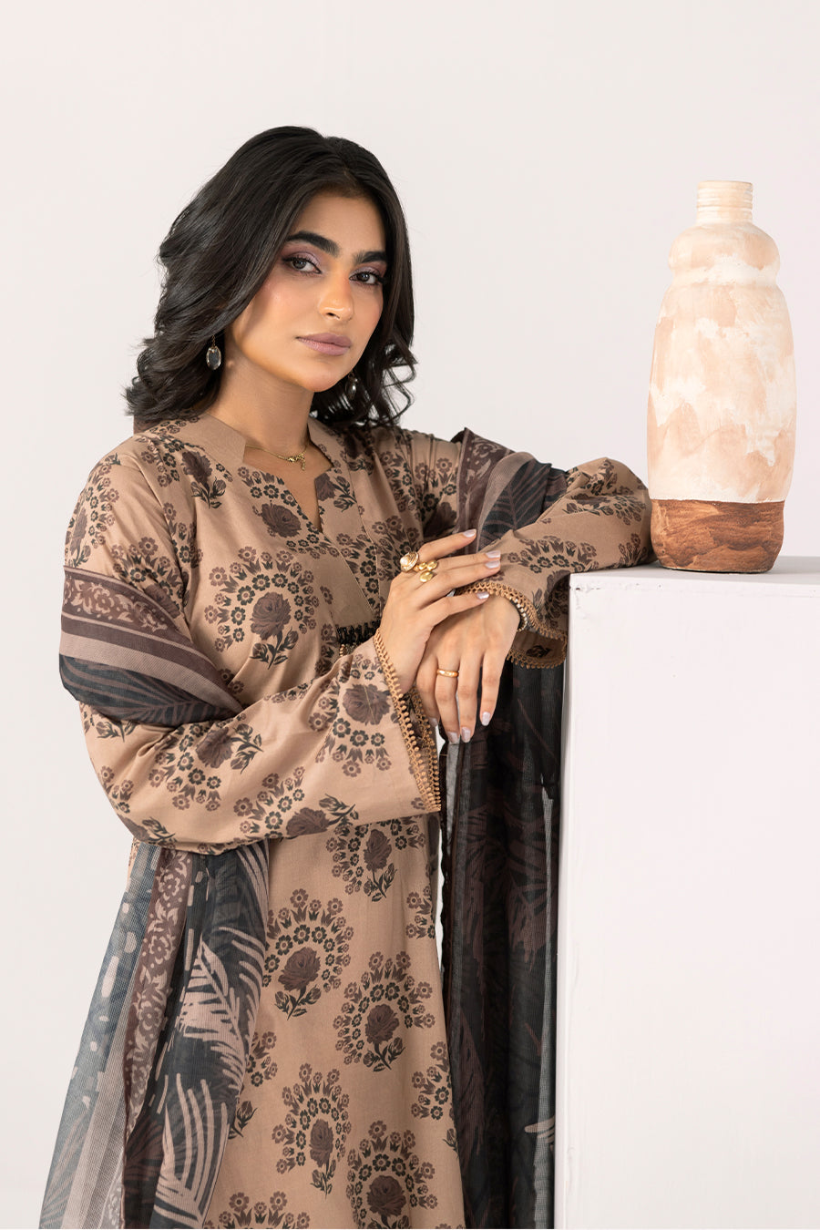 Mystic Waves-Printed Luxury Pret(3Pcs)