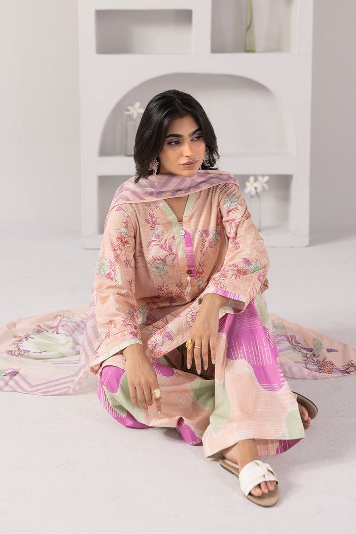 Noir Bloom-Printed Luxury Pret(3Pcs)