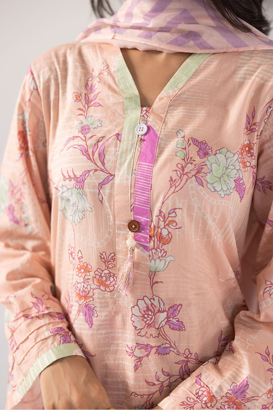 Noir Bloom-Printed Luxury Pret(3Pcs)
