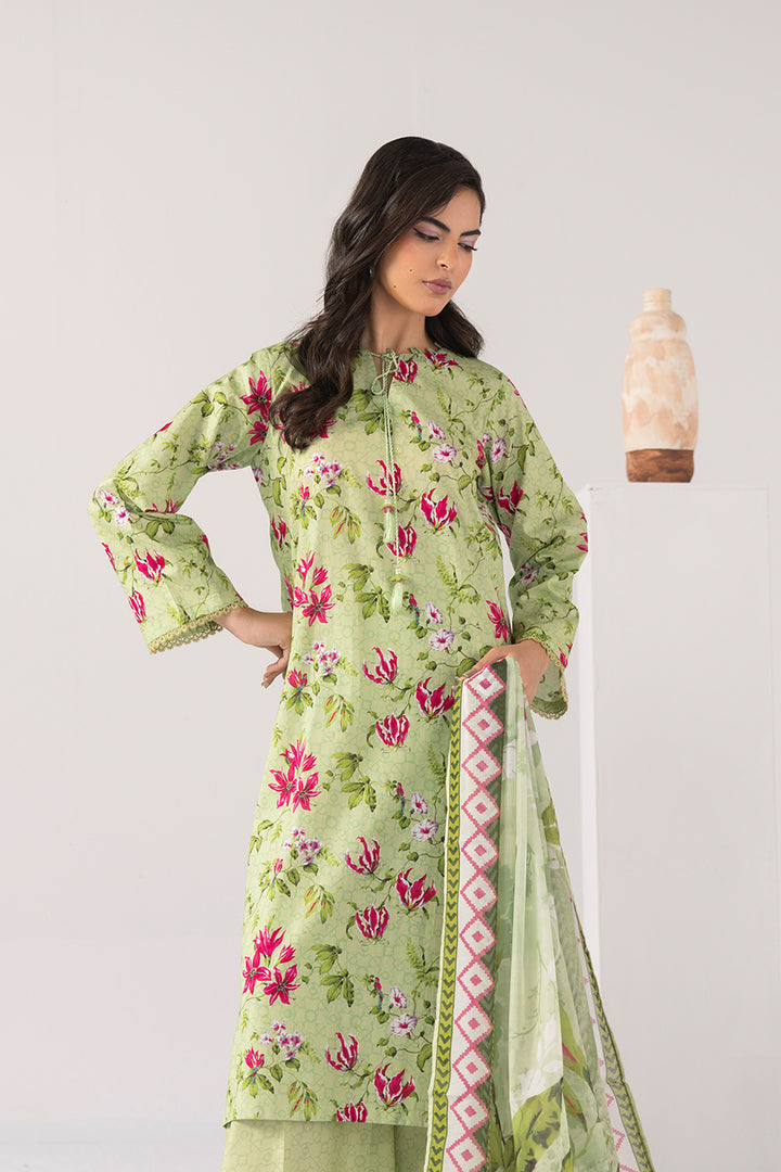 Petal Poetry-Printed Luxury Pret(3Pcs)