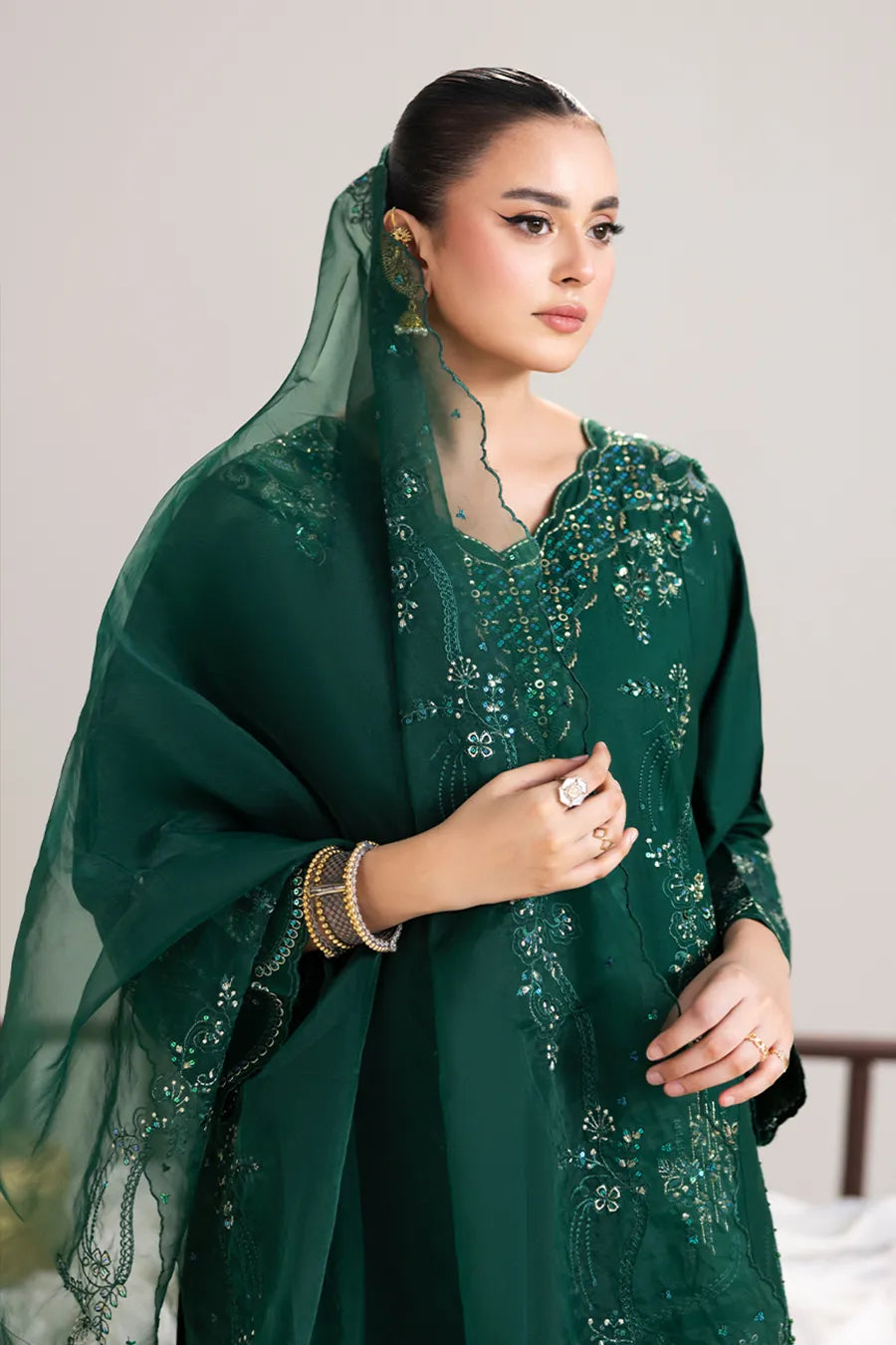 Shaam Emb-3PC - Zeenat Pret