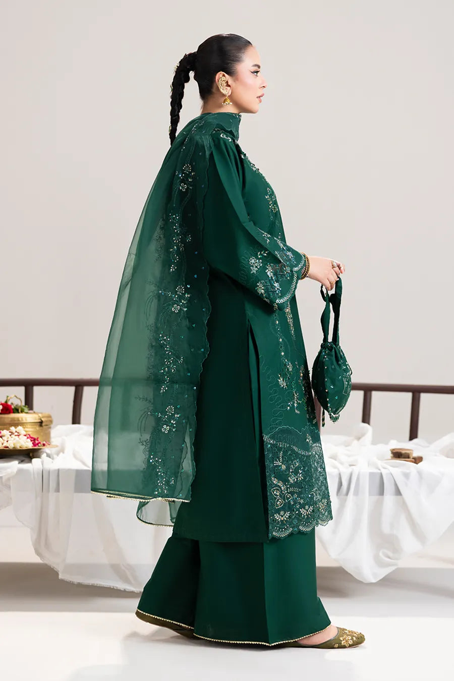 Shaam Emb-3PC - Zeenat Pret