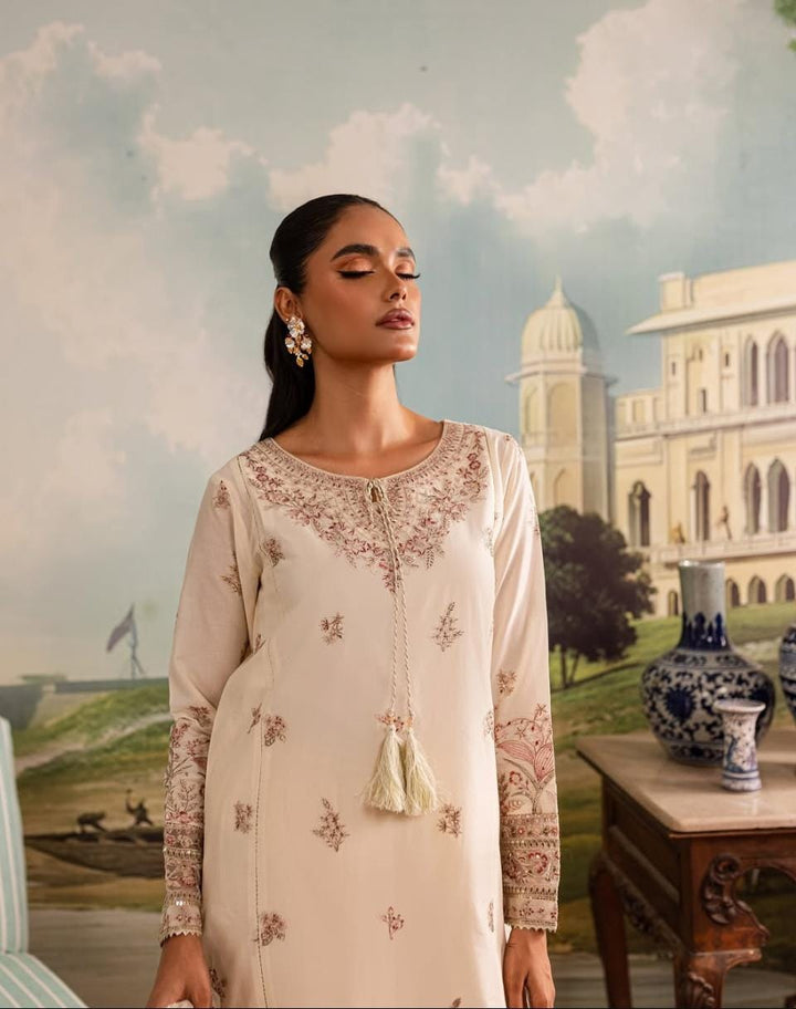 Afiya - 3 PC Embroidered Dress
