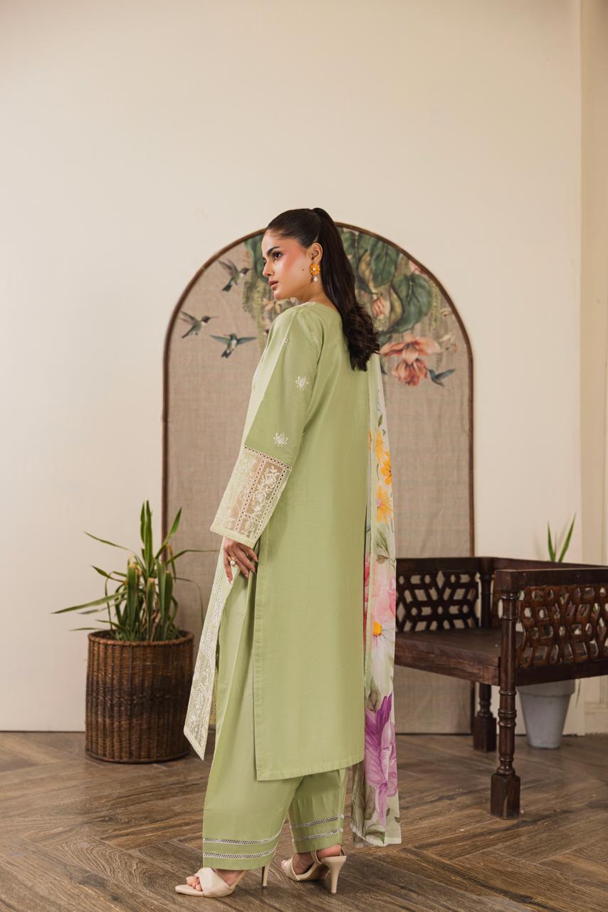 Prehnite-Luxury Pret (3PC)