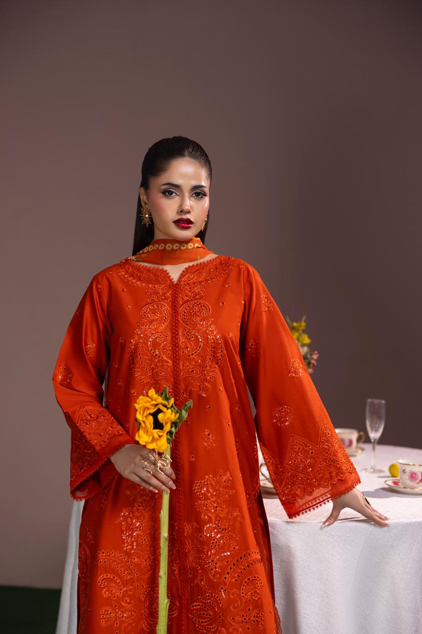 Fire Opal-Luxury Pret (3PC)