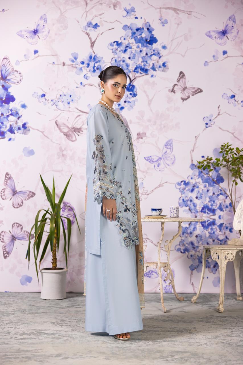 Aquamarine-Luxury Pret (3PC)