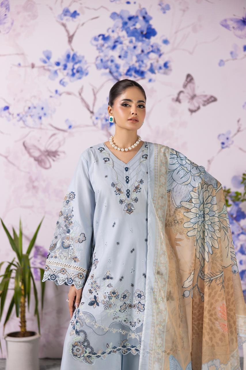 Aquamarine-Luxury Pret (3PC)