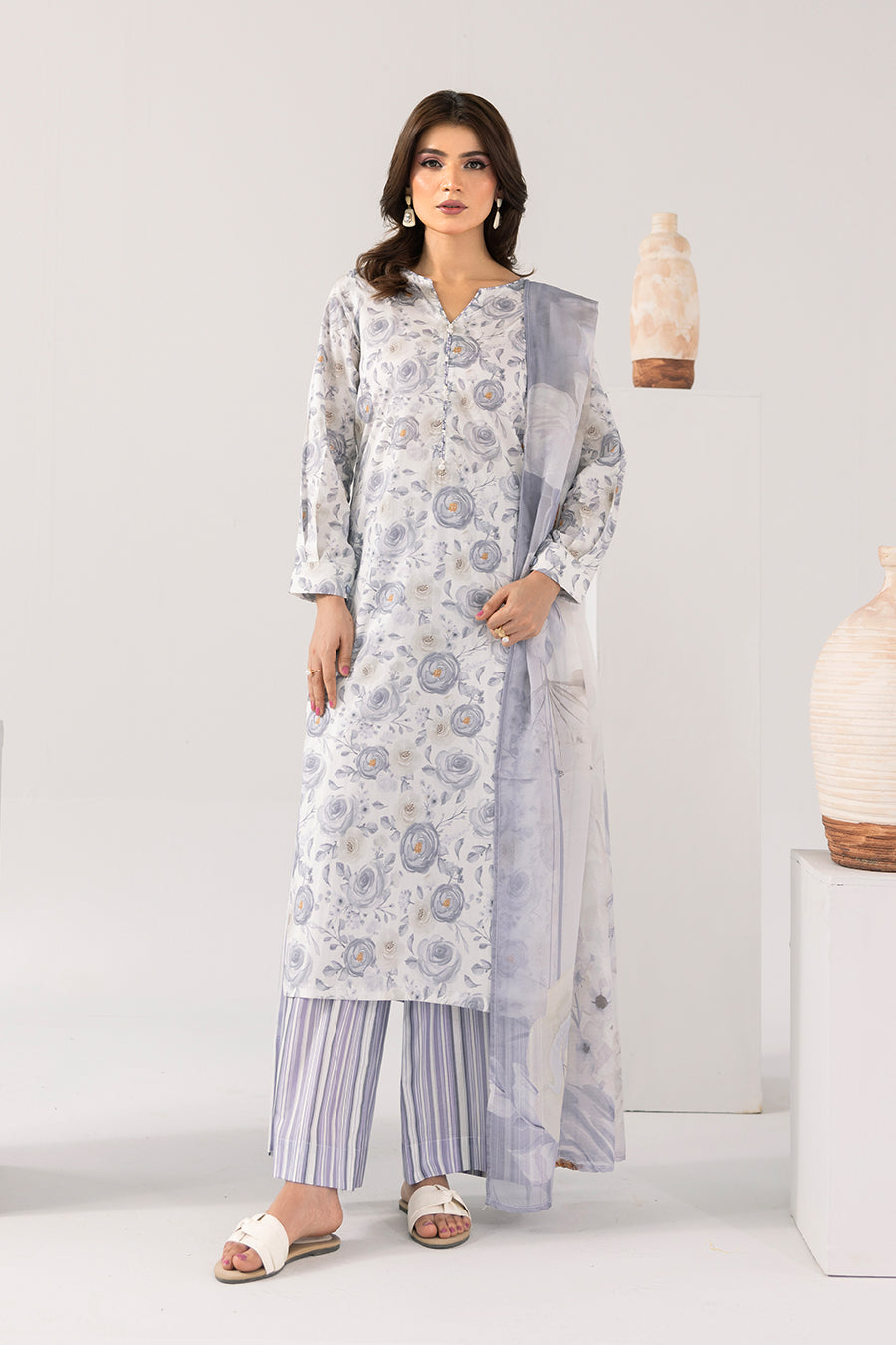 Whispering-Printed Luxury Pret(3Pcs)