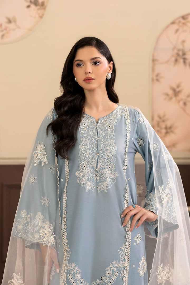 Celestite Emb-3PC - Zeenat Pret