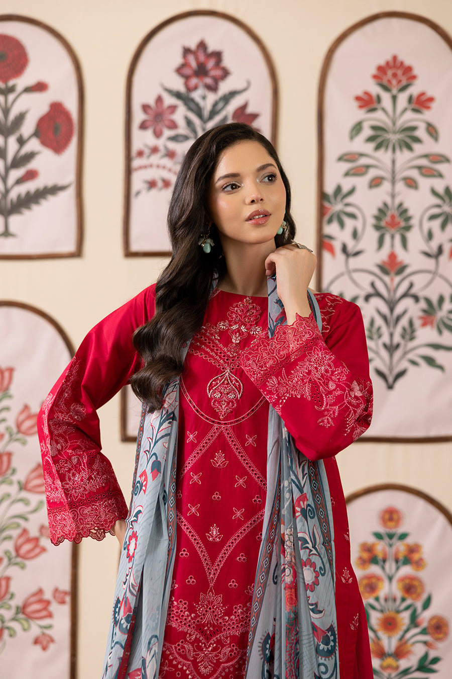 Crystal Emb-3PC - Zeenat Pret