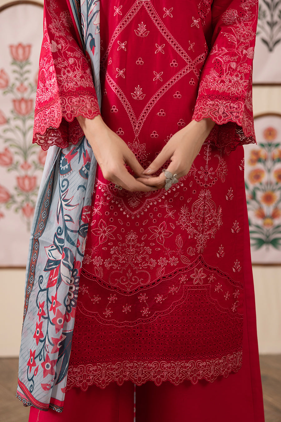 Crystal Emb-3PC - Zeenat Pret