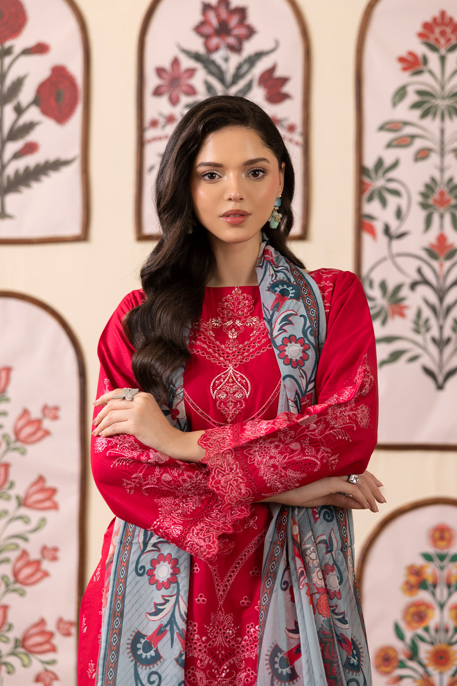 Crystal Emb-3PC - Zeenat Pret