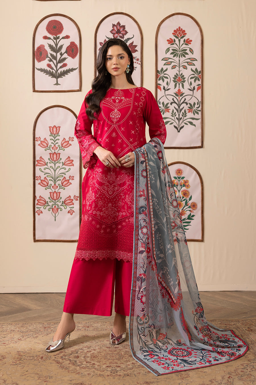 Crystal Emb-3PC - Zeenat Pret