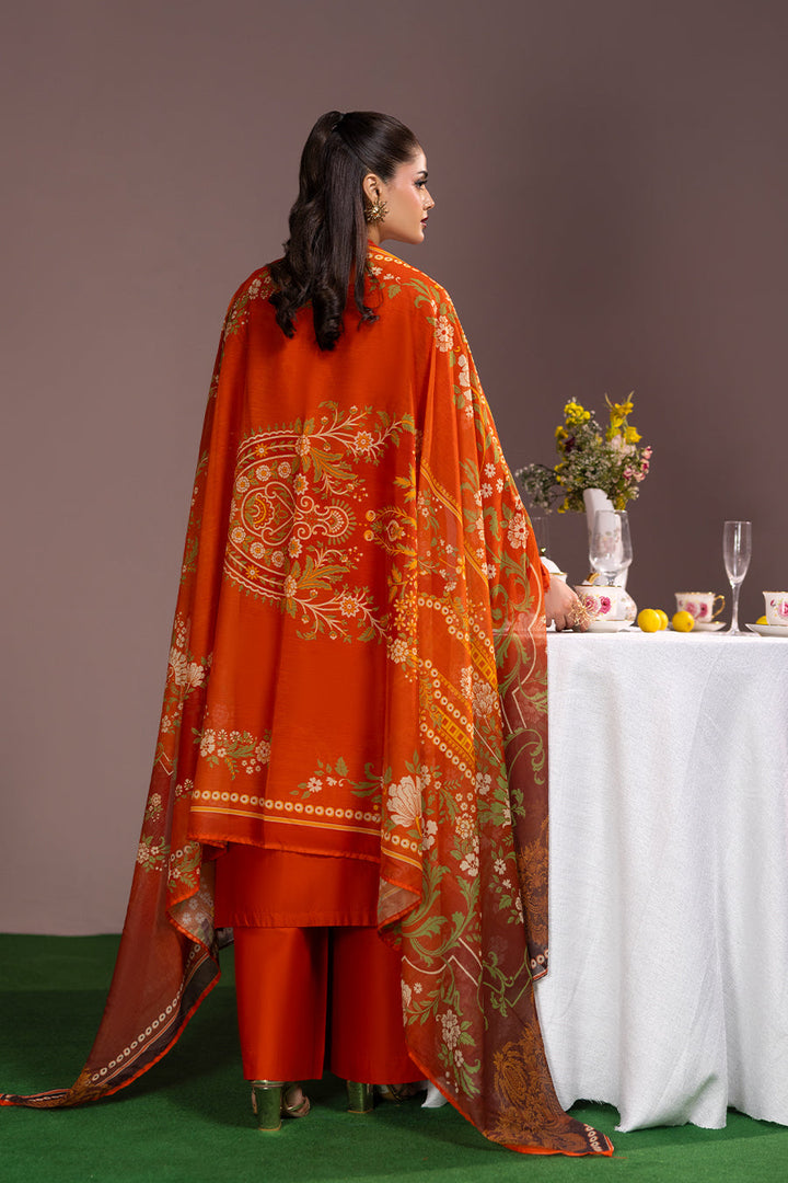 Fire Opal Emb-3PC - Zeenat Pret