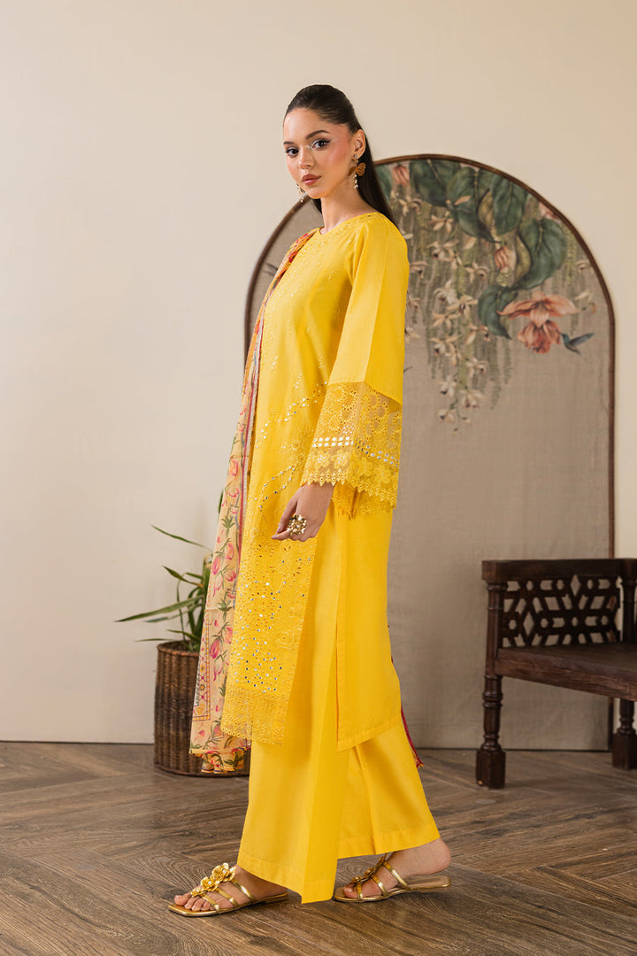 Golden Topaz Emb-3PC - Zeenat Pret