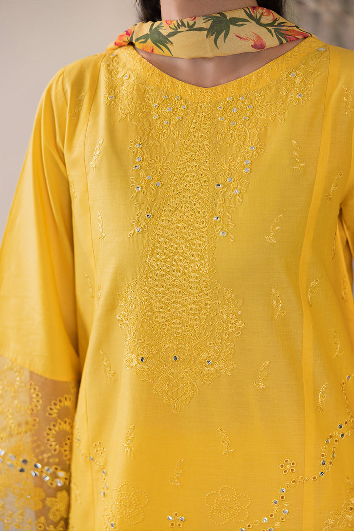 Golden Topaz Emb-3PC - Zeenat Pret