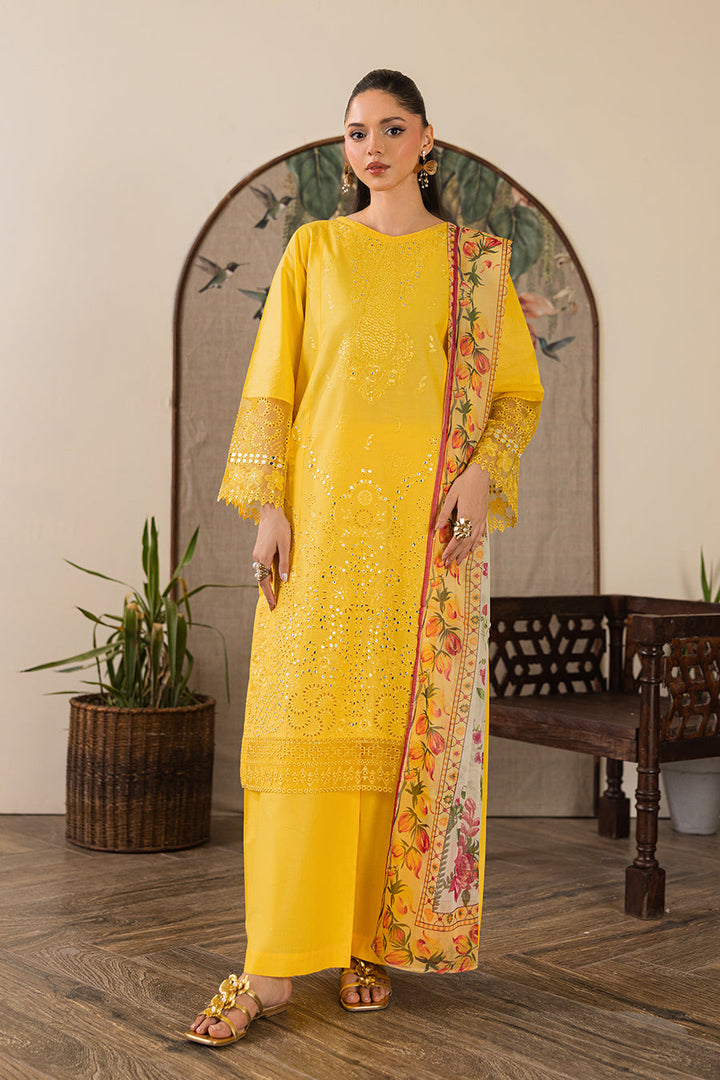 Golden Topaz Emb-3PC - Zeenat Pret