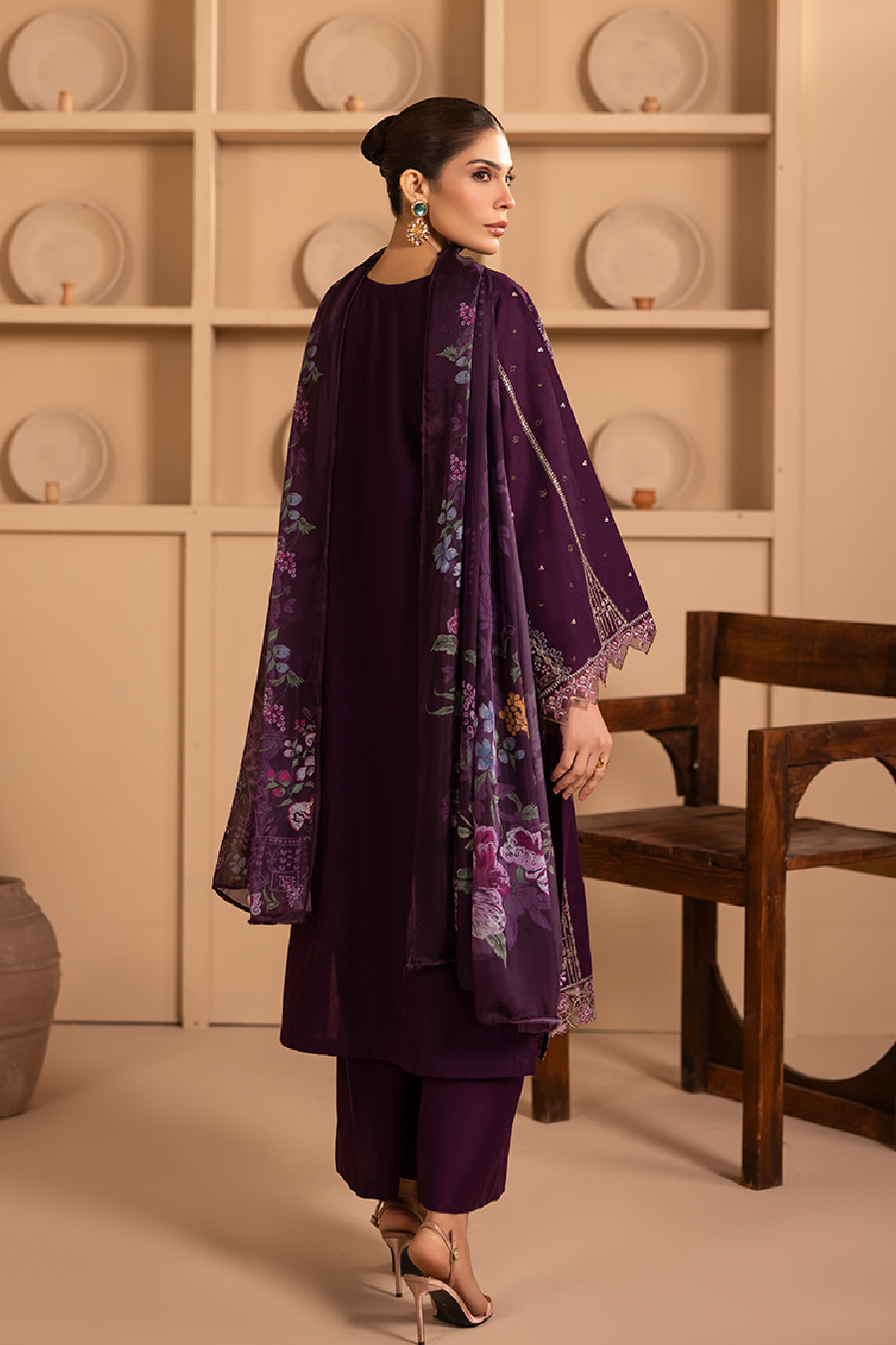 Hazel Emb-3PC - Zeenat Pret