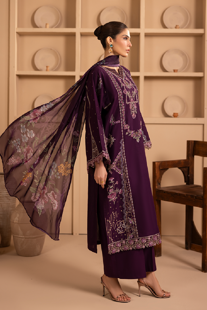 Hazel Emb-3PC - Zeenat Pret