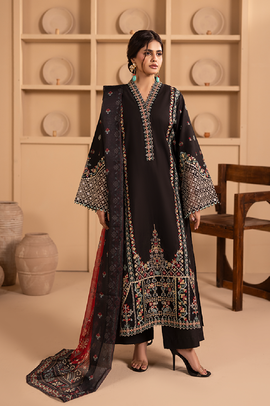 Jabeen Emb-3PC - Zeenat Pret