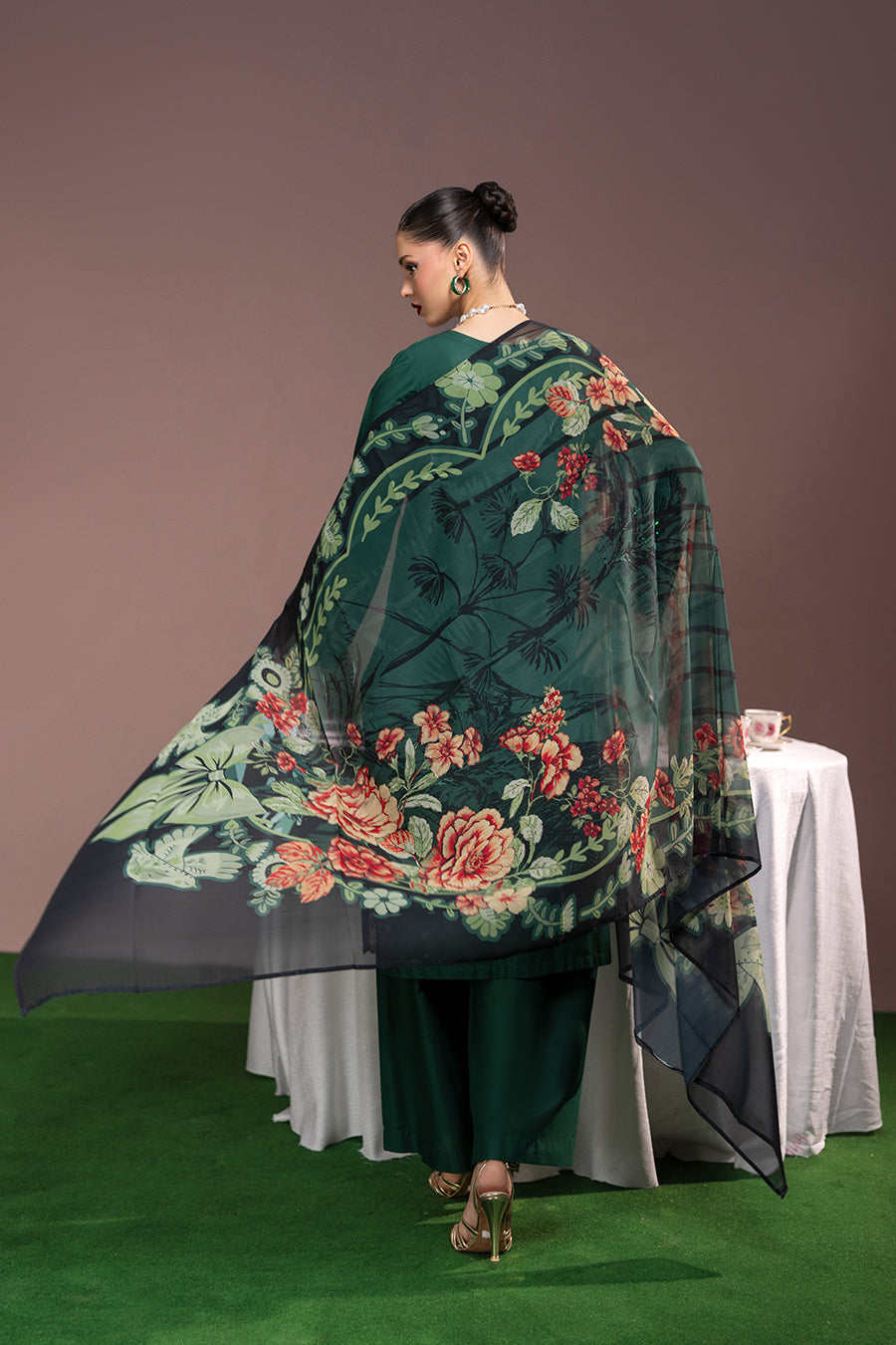 Jade Emb-3PC - Zeenat Pret