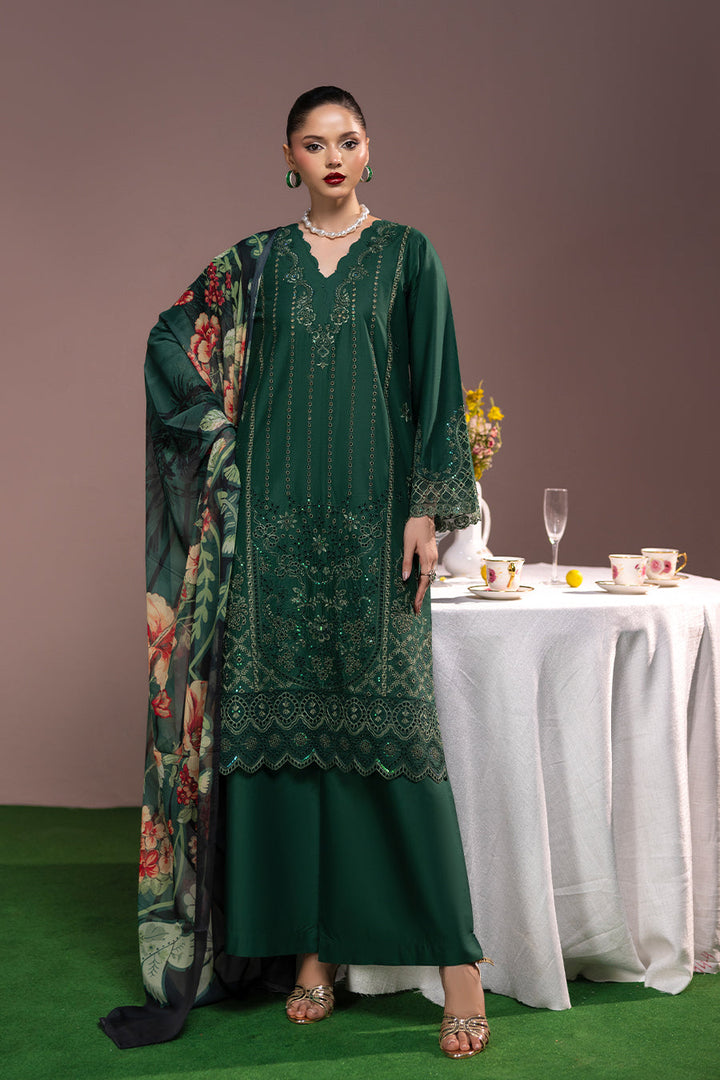 Jade Emb-3PC - Zeenat Pret