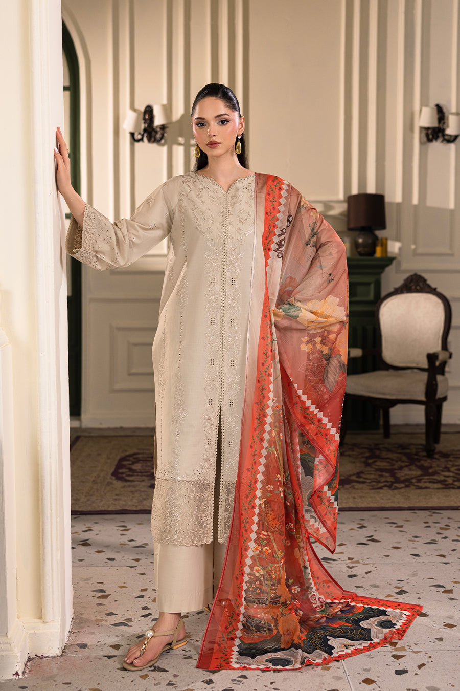 Jasper Emb-3PC - Zeenat Pret