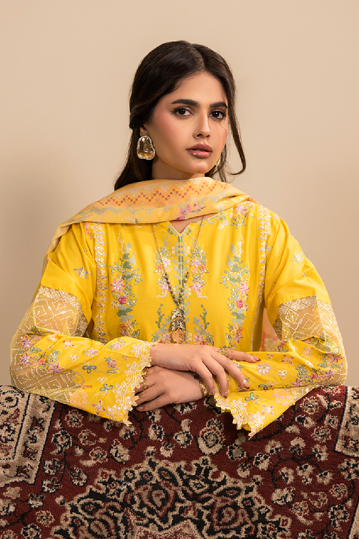 Lunara Emb-3PC - Zeenat Pret