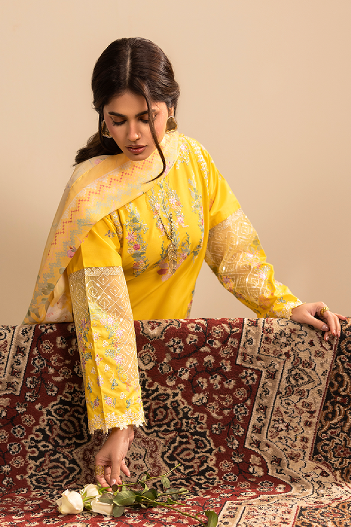 Lunara Emb-3PC - Zeenat Pret