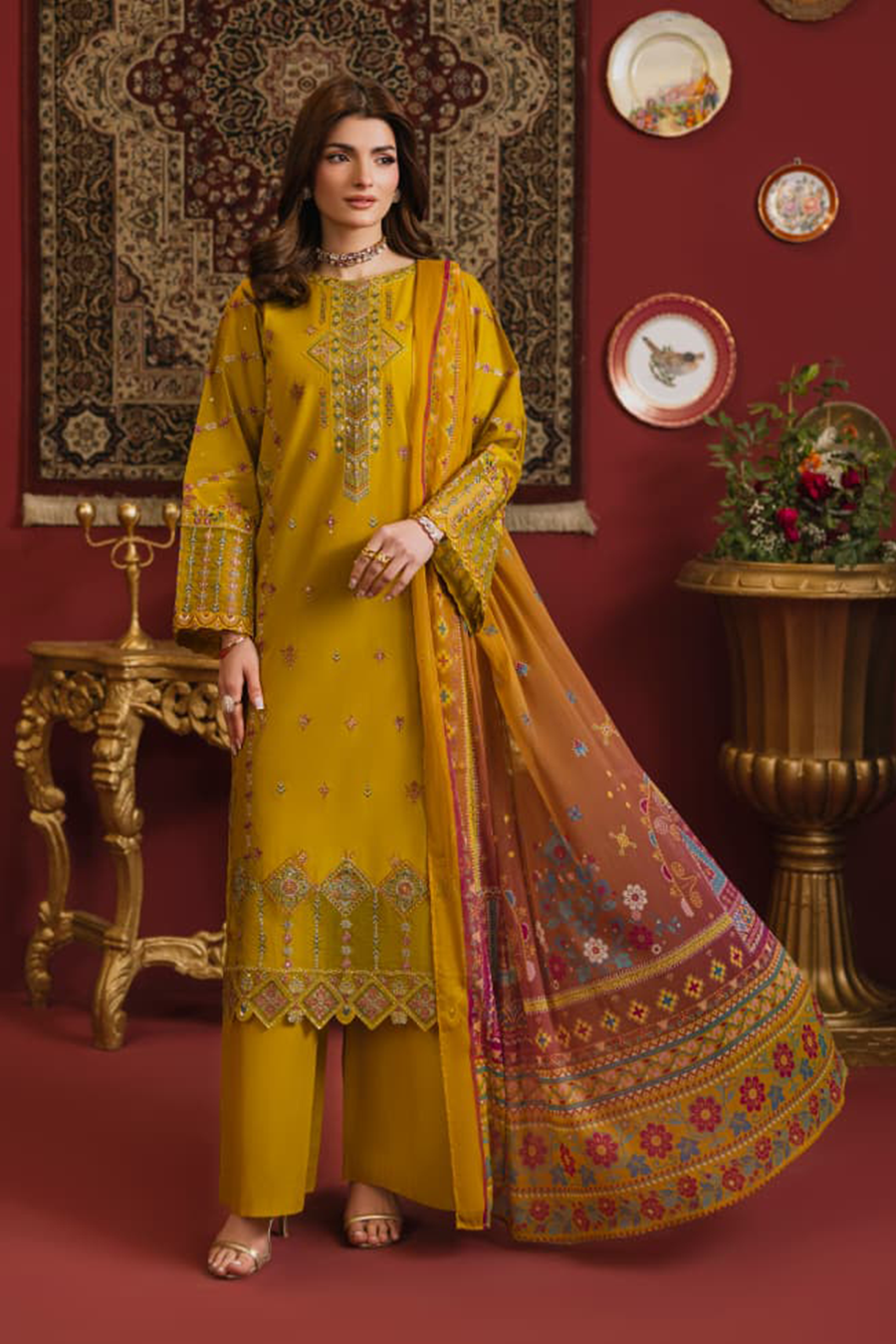 Maelin Emb-3PC - Zeenat Pret