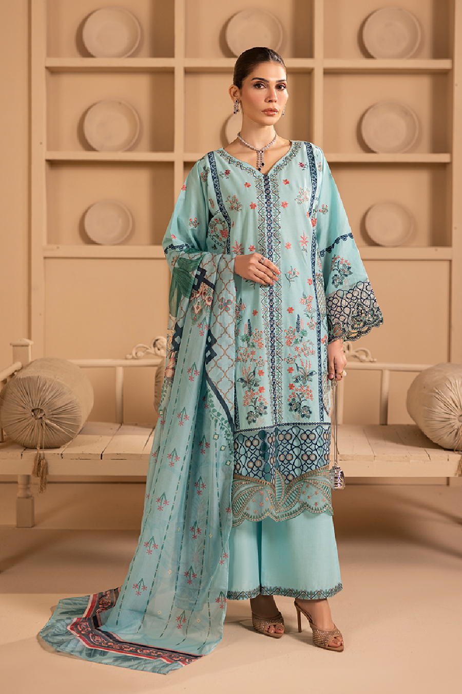 Marjan Emb -3PC - Zeenat Pret