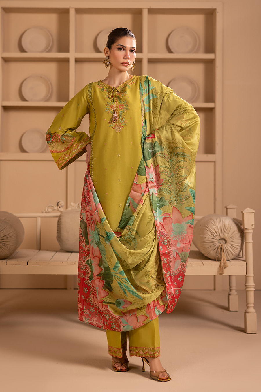 Meera Emb-3PC - Zeenat Pret