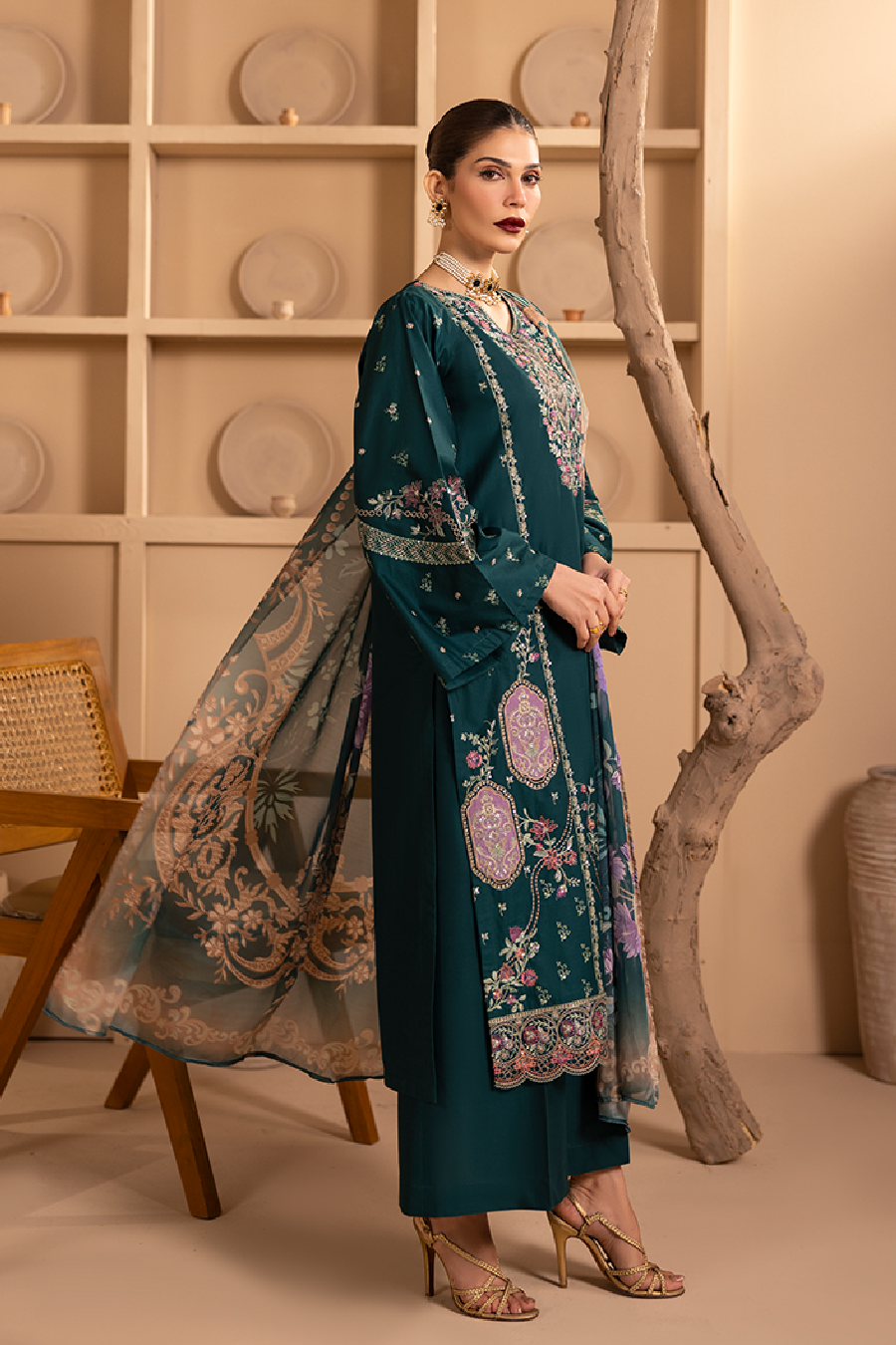 Mehar Emb-3PC - Zeenat Pret