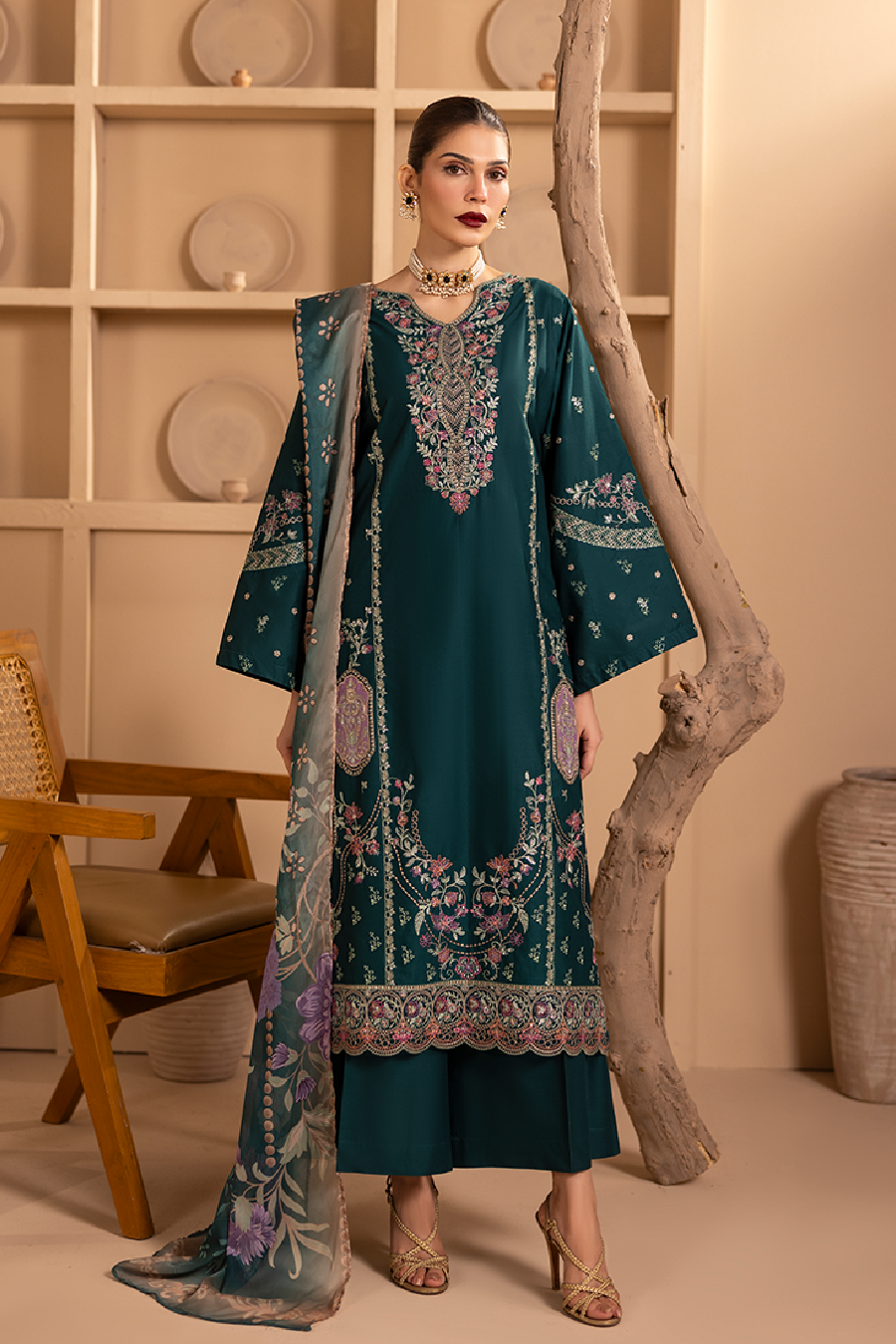 Mehar Emb-3PC - Zeenat Pret