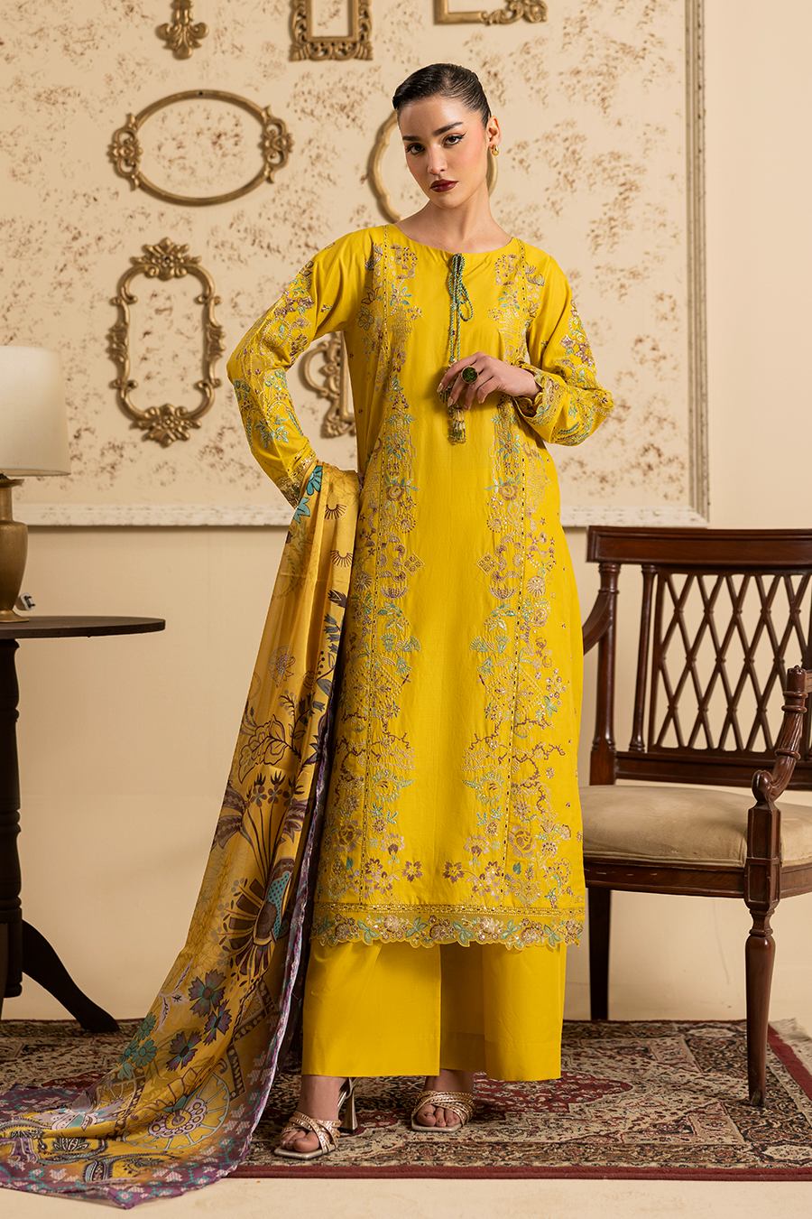 Melon Emb-3PC - Zeenat Pret