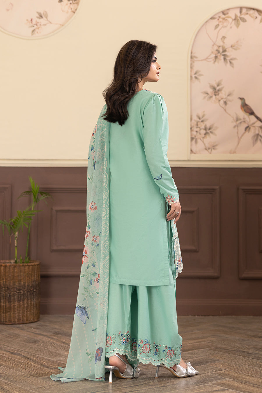 Moss Agate Emb-3PC - Zeenat Pret