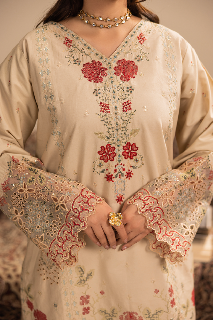 Mushq Emb-3PC - Zeenat Pret