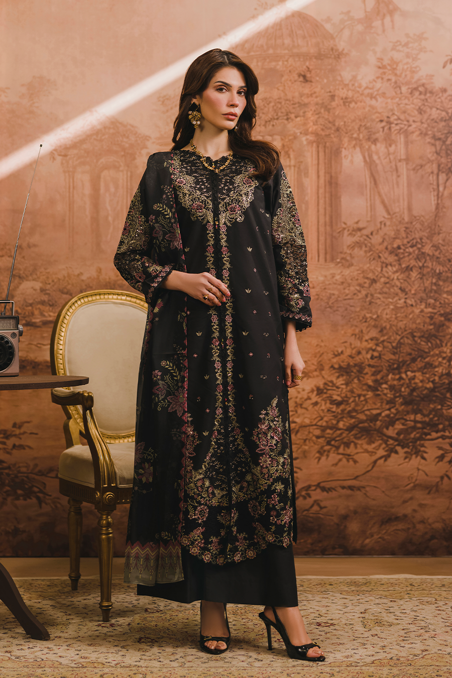 Naaz Emb-3PC - Zeenat Pret