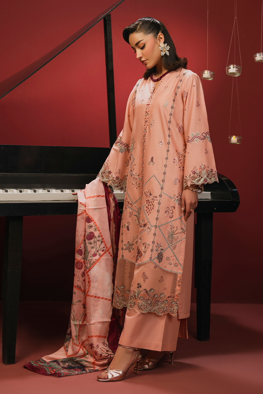 Orella Emb-3PC - Zeenat Pret