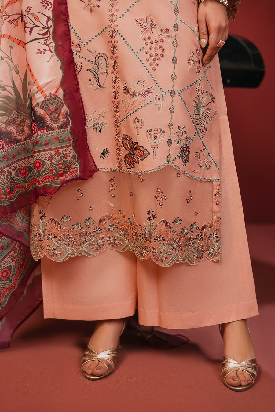 Orella Emb-3PC - Zeenat Pret