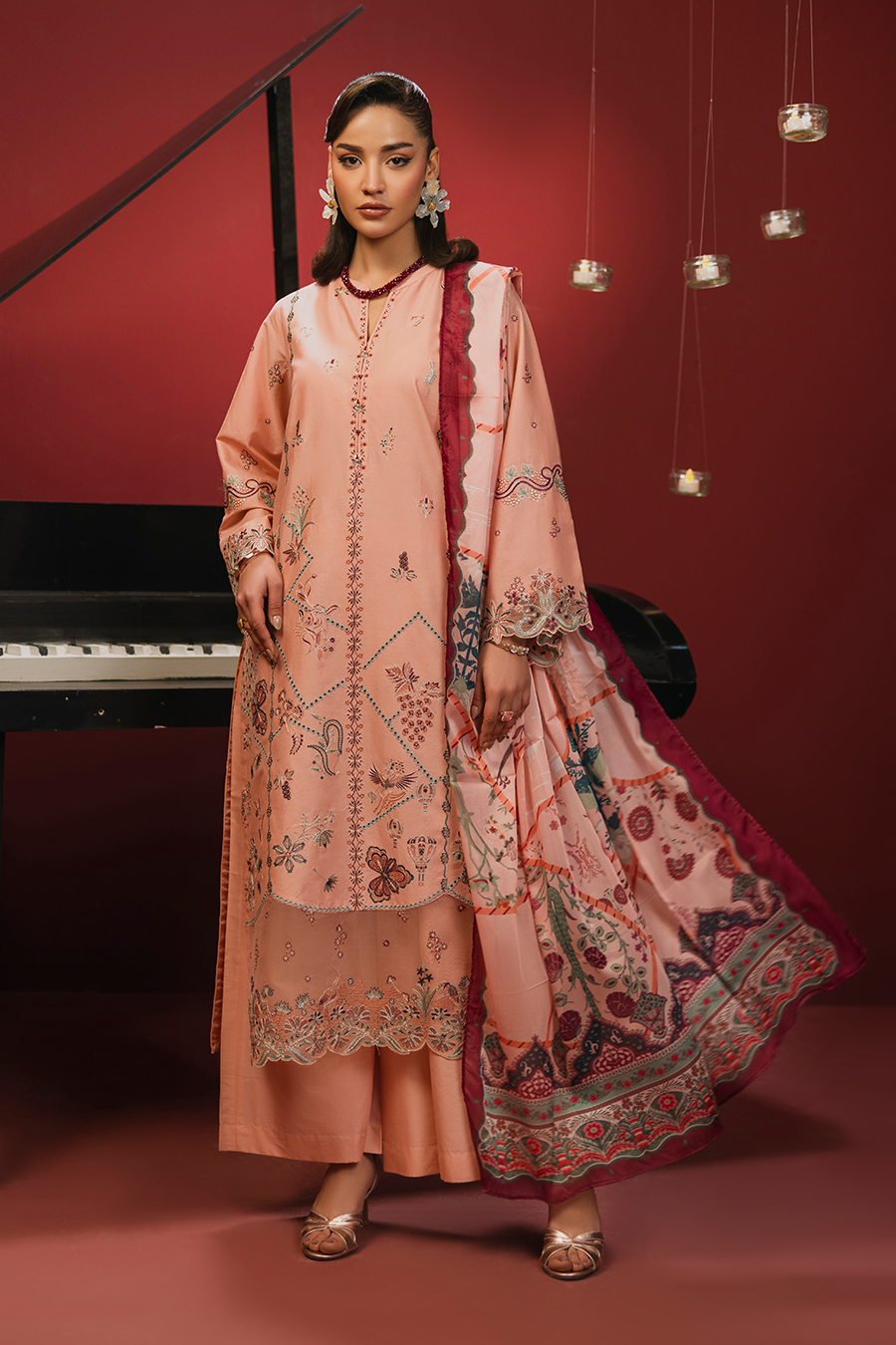 Orella Emb-3PC - Zeenat Pret