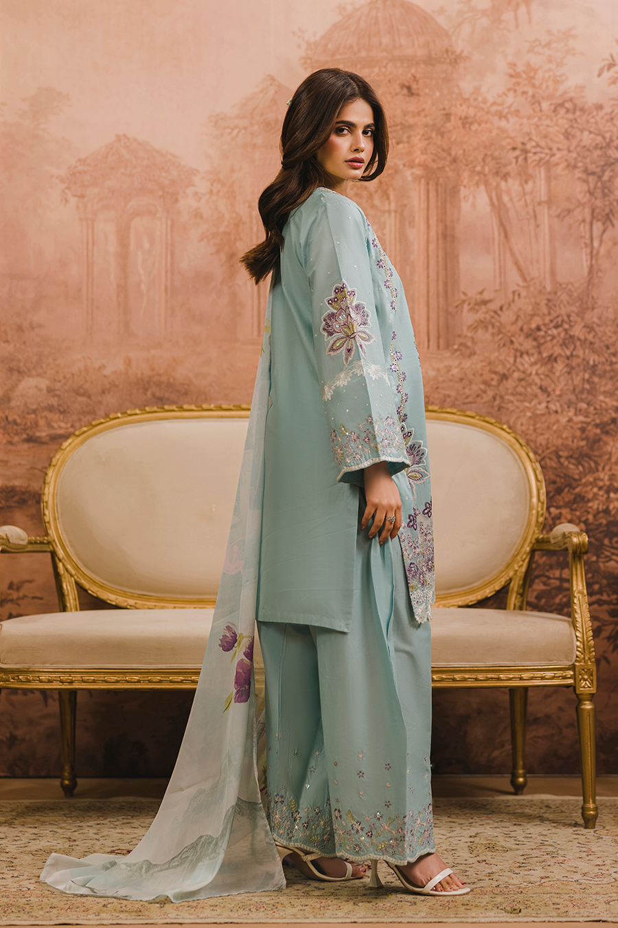 Pareesa Emb-3PC - Zeenat Pret